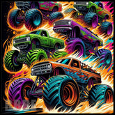 Monster Truck 15 OZ Straight Wrap