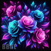 Neon Floral 15 OZ Straight Wrap