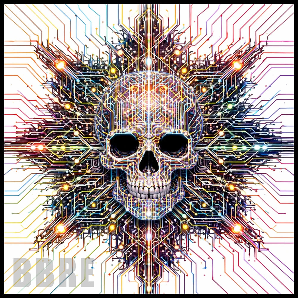 Circuit Skull 15 OZ Straight Wrap