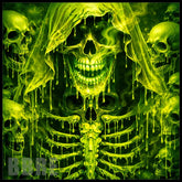 Green Skull 2 15 OZ Straight Wrap
