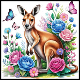 Floral Kangaroo 15 OZ Straight Wrap