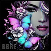 Floral Butterfly 14 15 OZ Straight Wrap