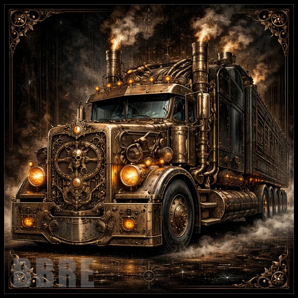 Steampunk Truck 15 OZ Straight Wrap