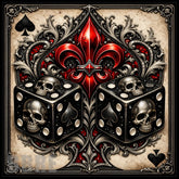 Skull Dice 15 OZ Straight Wrap