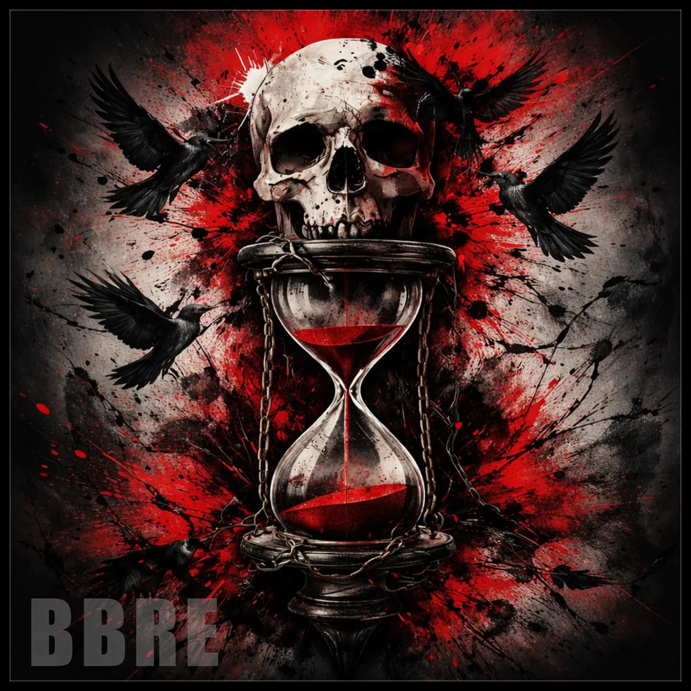 Skull Hourglass 15 OZ Straight Wrap
