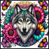Wolf Floral 5 15 OZ Straight Wrap
