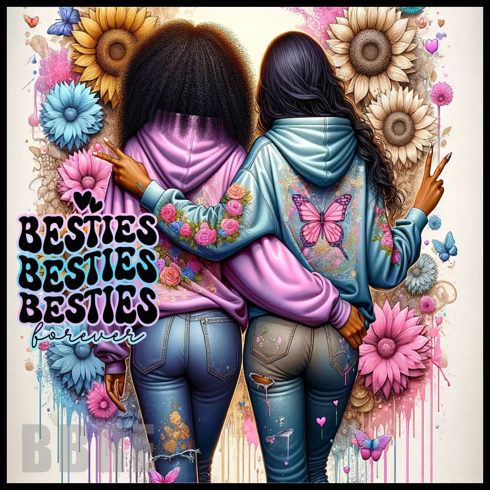 Besties Forever 2 15 OZ Straight Wrap