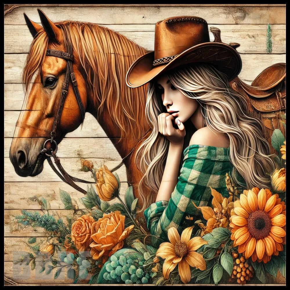 Cowgirl Horse 4 15 OZ Straight Wrap