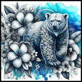 Floral Bear 15 OZ Straight Wrap