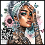 Floral Rebel 3 15 OZ Straight Wrap