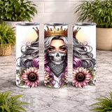Crowned Skull 2 15 OZ Straight Wrap