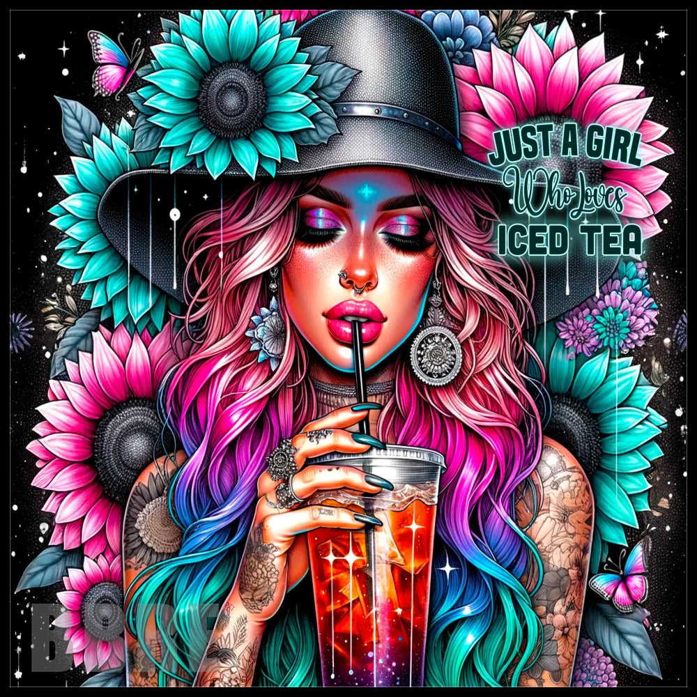 Iced Tea Girl 15 OZ Straight Wrap