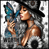 Butterfly Woman 2 15 OZ Straight Wrap
