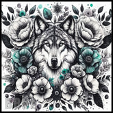 Wolf Floral 6 15 OZ Straight Wrap