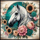 Floral Horse 8 15 OZ Straight Wrap