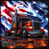 Flaming Truck 2 15 OZ Straight Wrap