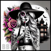 Sugar Skull 15 OZ Straight Wrap