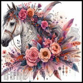 Floral Horse 9 15 OZ Straight Wrap