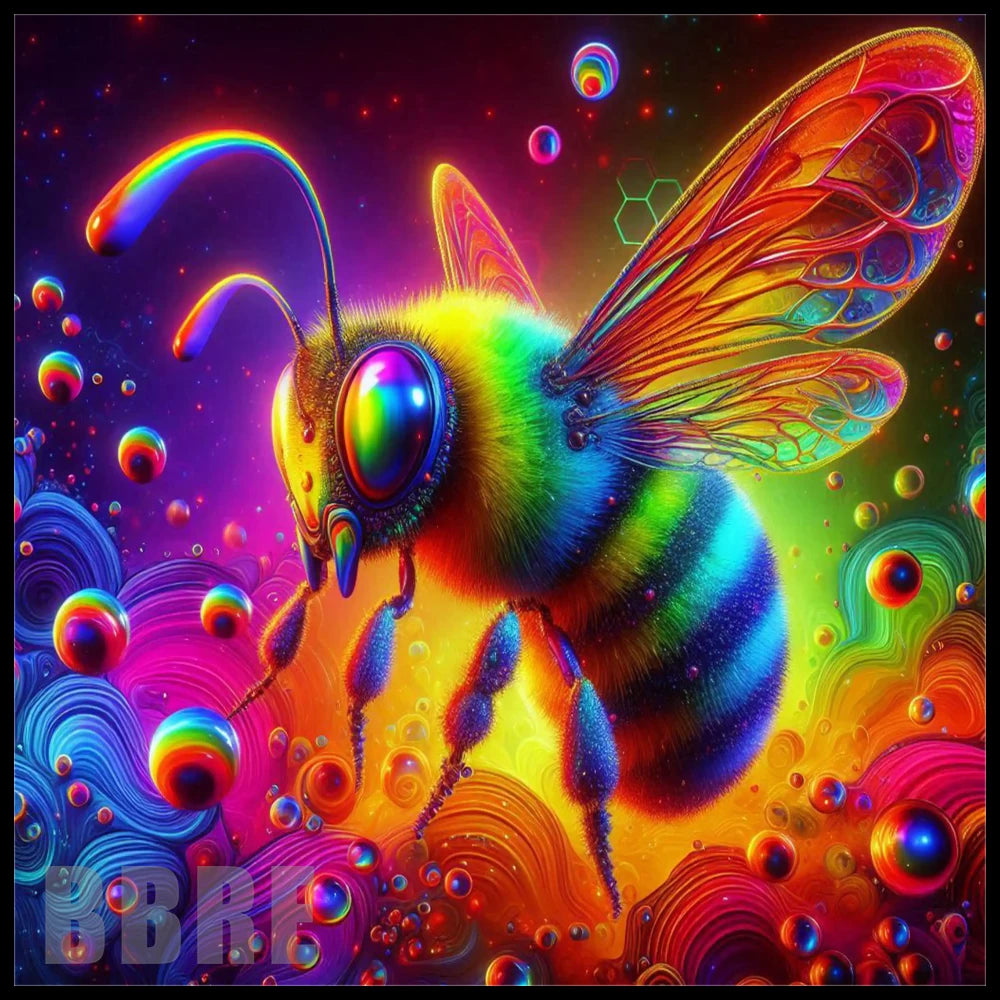 Rainbow Bee 15 OZ Straight Wrap