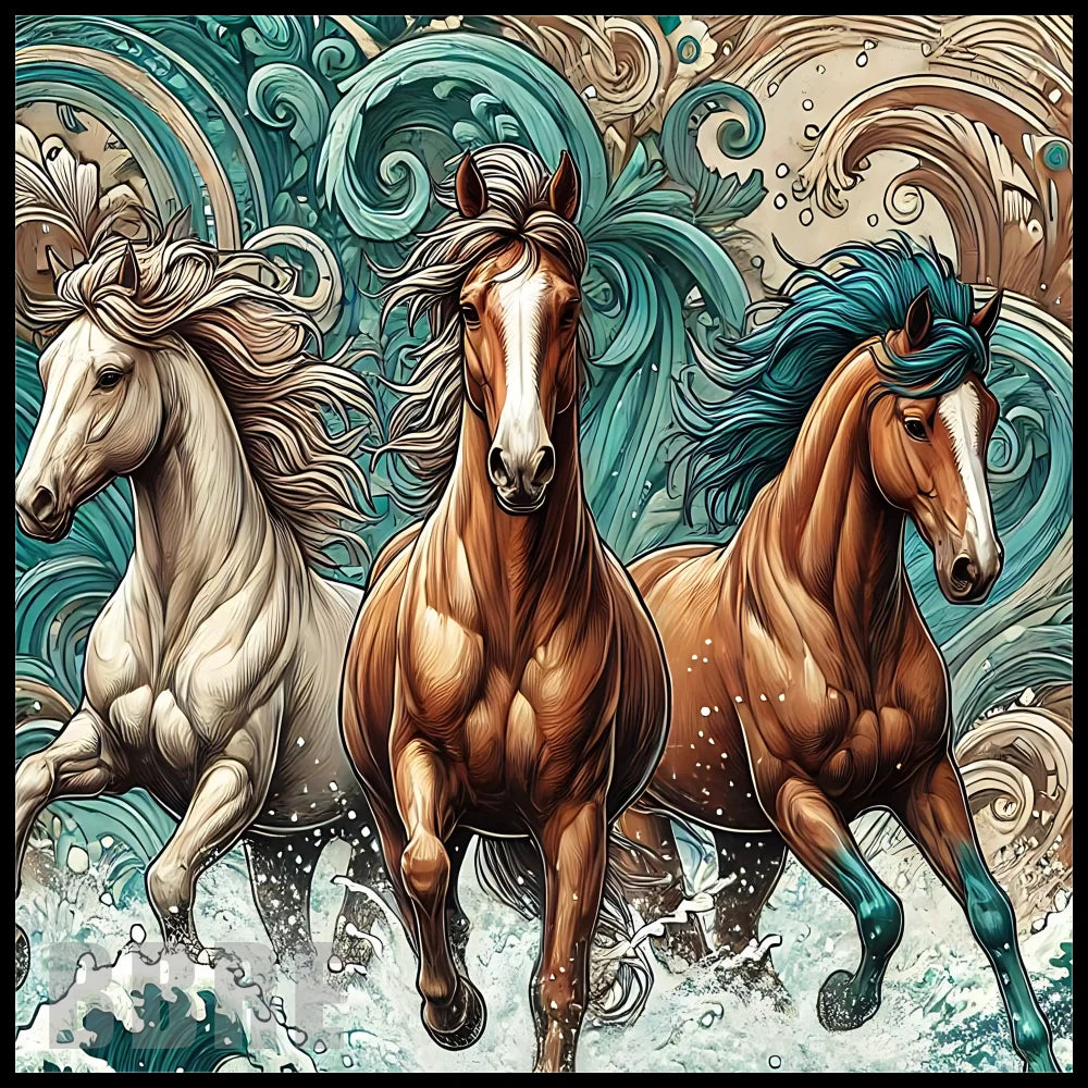 Majestic Horses 6 15 OZ Straight Wrap
