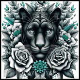 Panther Floral 2 15 OZ Straight Wrap