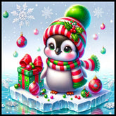 Festive Penguin 15 OZ Straight Wrap