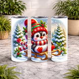 Festive Penguin 2 15 OZ Straight Wrap