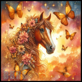 Floral Horse 11 15 OZ Straight Wrap