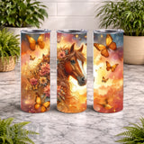 Floral Horse 11 15 OZ Straight Wrap