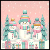Winter Snowmen 15 OZ Straight Wrap
