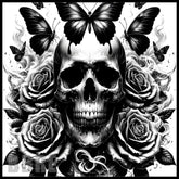 Skull Butterflies 15 OZ Straight Wrap