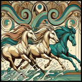 Galloping Horses 2 15 OZ Straight Wrap