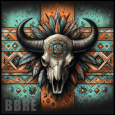 Buffalo Skull 3 15 OZ Straight Wrap