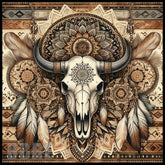 Buffalo Skull 4 15 OZ Straight Wrap