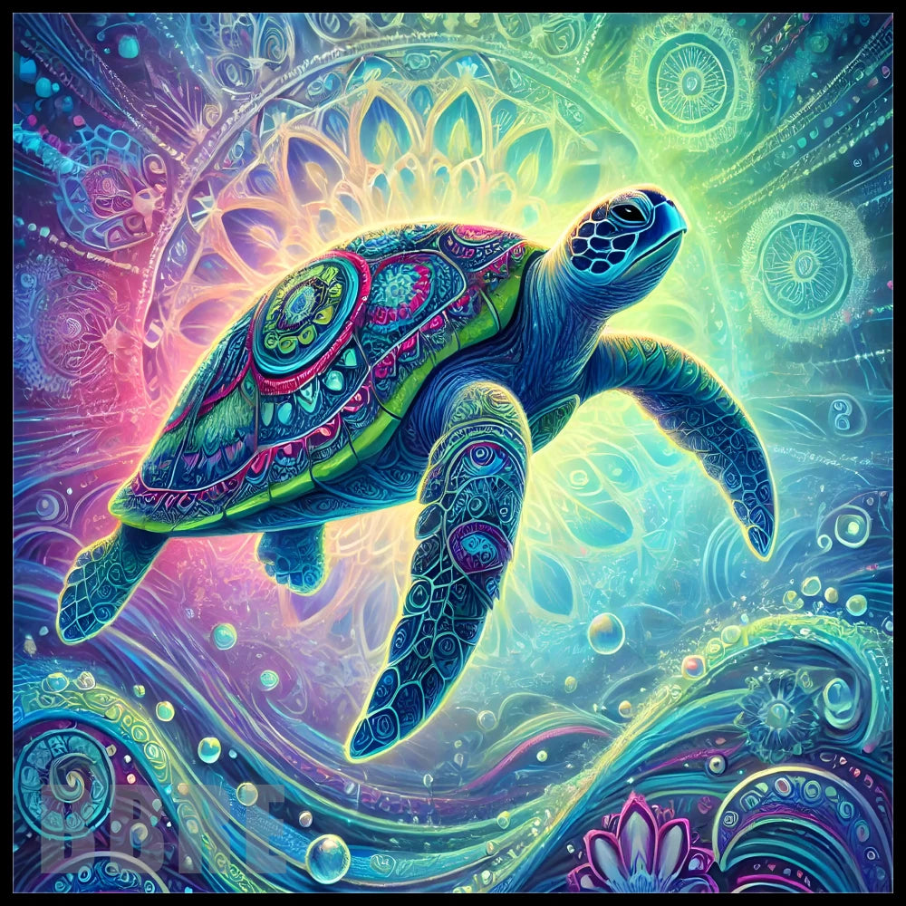 Colorful Turtle 16 15 OZ Straight Wrap