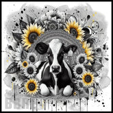 Cow Sunflowers 15 OZ Straight Wrap