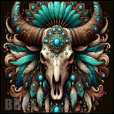 Buffalo Skull 7 15 OZ Straight Wrap