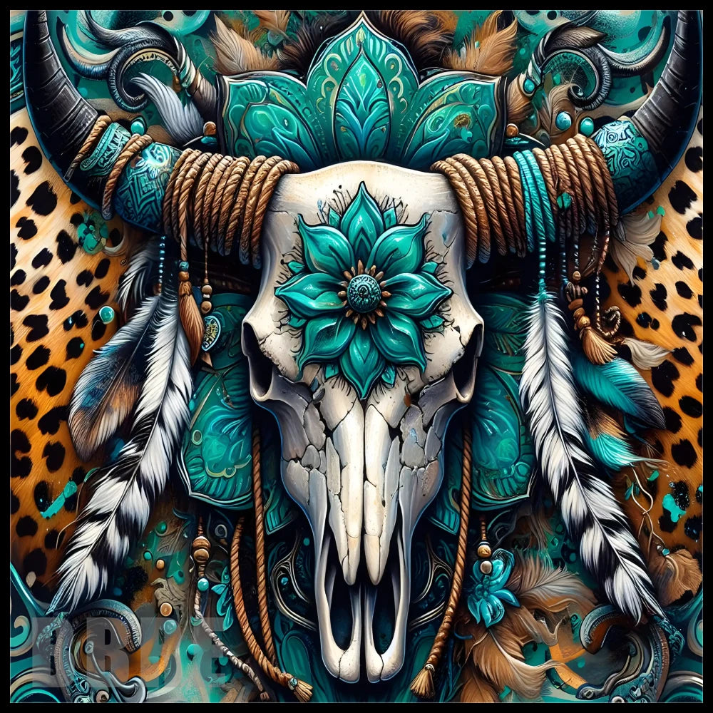 Floral Skull 11 15 OZ Straight Wrap