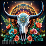 Floral Skull 12 15 OZ Straight Wrap