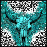 Turquoise Skull 4 15 OZ Straight Wrap