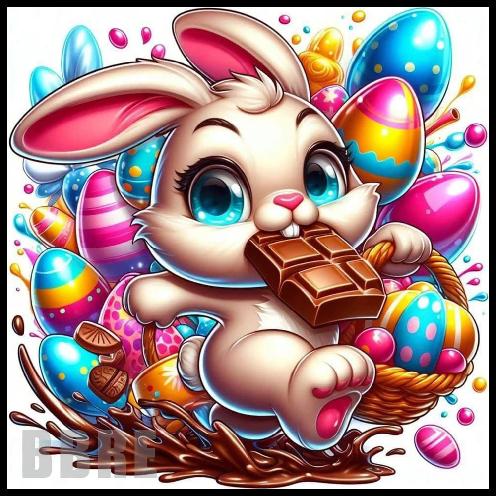 Chocolate Bunny 15 OZ Straight Wrap