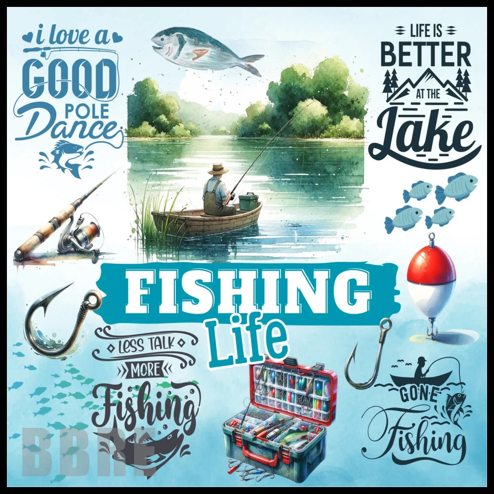 Fishing Life 2 15 OZ Straight Wrap