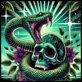 Snake Skull 2 15 OZ Straight Wrap