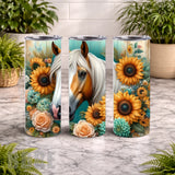 Floral Horse 14 15 OZ Straight Wrap