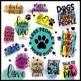 Paw Print Art 15 OZ Straight Wrap