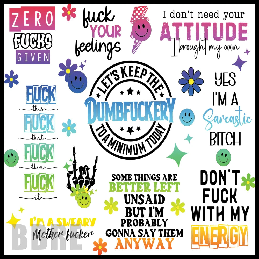 Sassy Quotes 2 15 OZ Straight Wrap