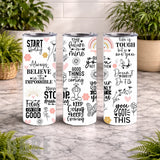 Inspiring Quotes 15 OZ Straight Wrap