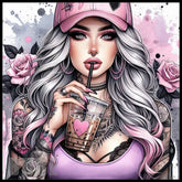 Pink Rose 15 OZ Straight Wrap