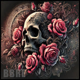 Skull Roses 6 15 OZ Straight Wrap