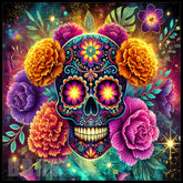 Floral Skull 34 15 OZ Straight Wrap